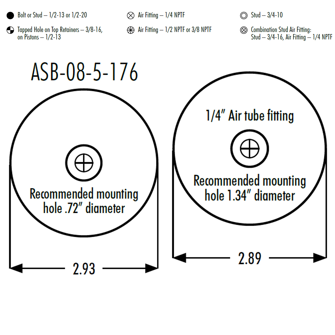 PULMON DE CABINA CAMION FREIGHTLINER 1S5-175 GOODYEAR - Image 2
