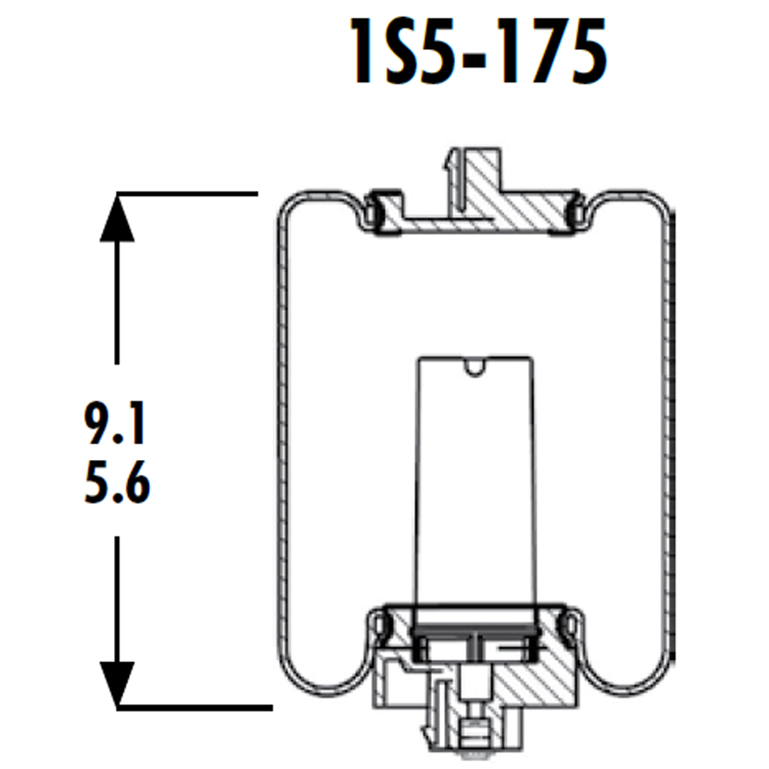 PULMON DE CABINA CAMION FREIGHTLINER 1S5-175 GOODYEAR - Image 5