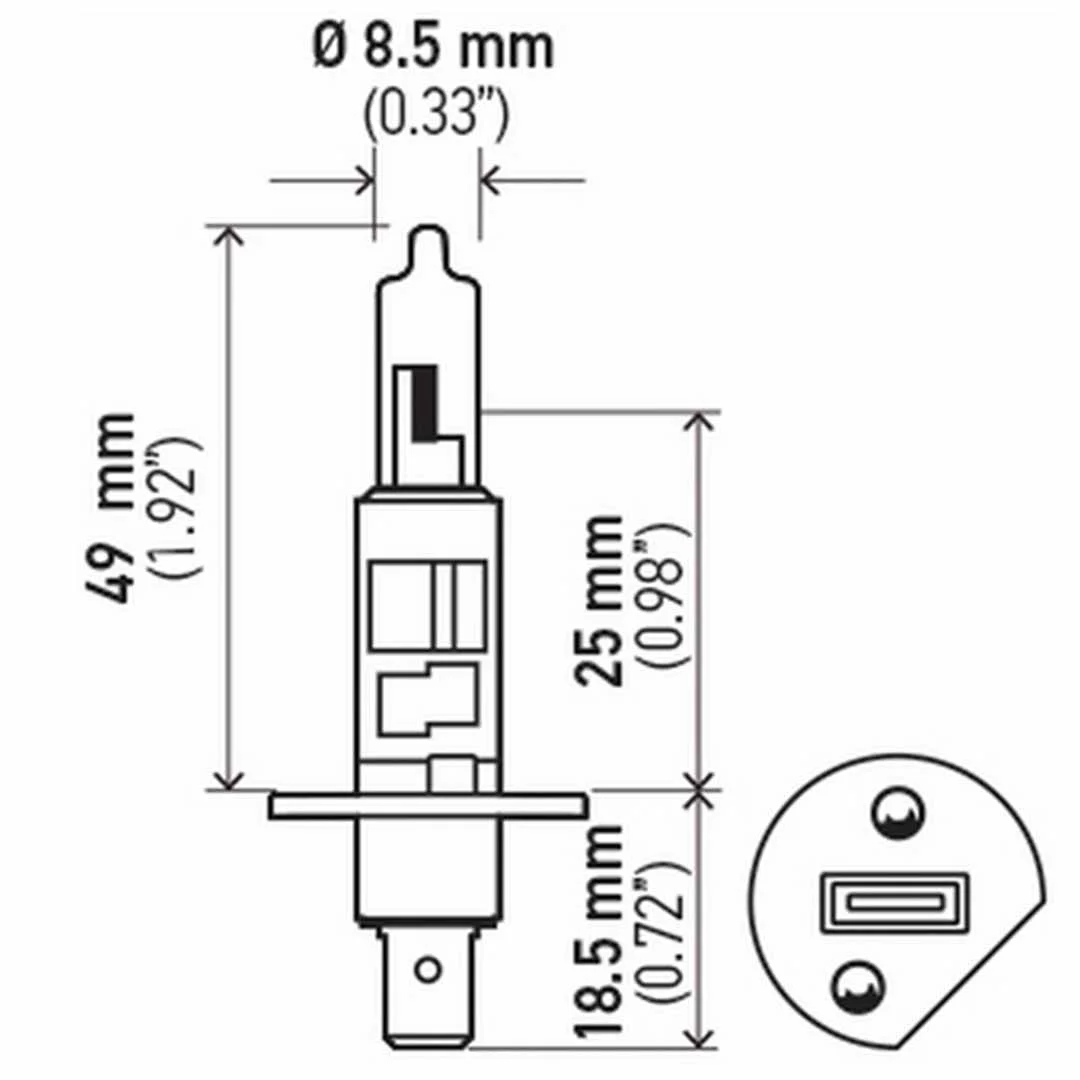 AMPOLLETA HALÓGENA H1 24V 70W HELLA - Image 3