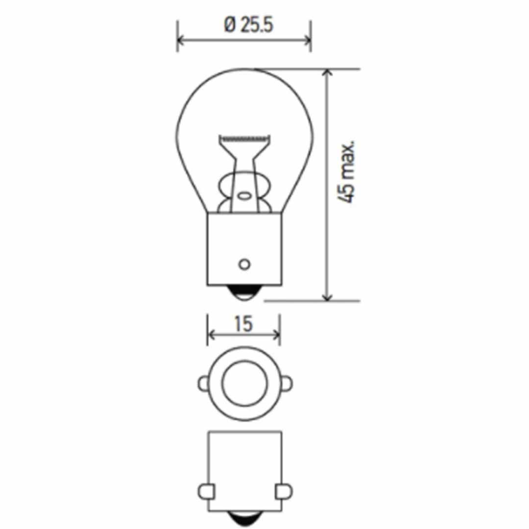 AMPOLLETA GLOBO GRANDE 24V 21W HELLA - Image 3