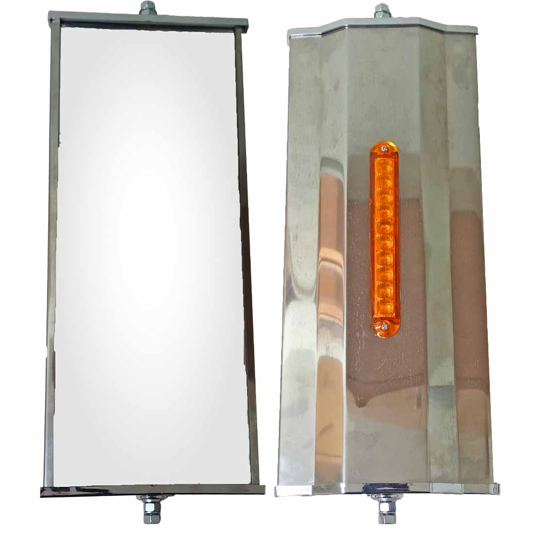 ESPEJO RECTANGULAR CON INTERMITENTE CAMION AMERICANO