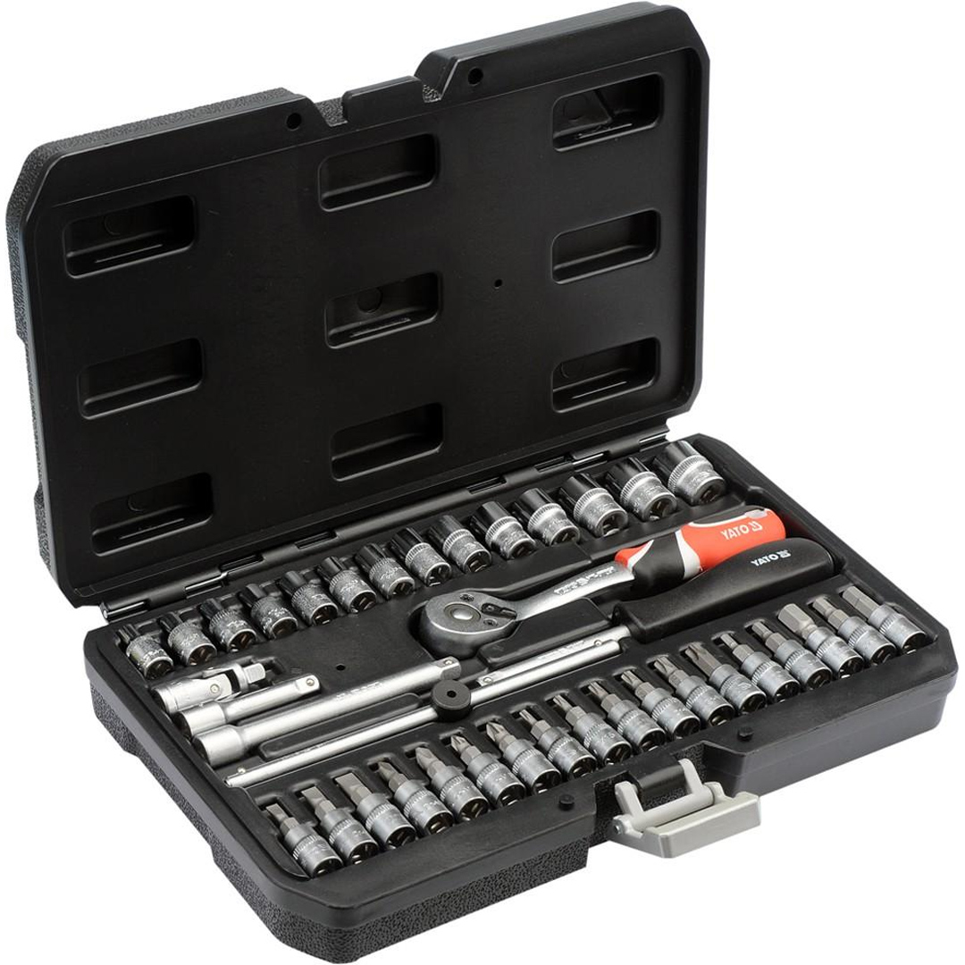 JUEGO SET DE DADOS 1/4" 38 PIEZAS YATO
