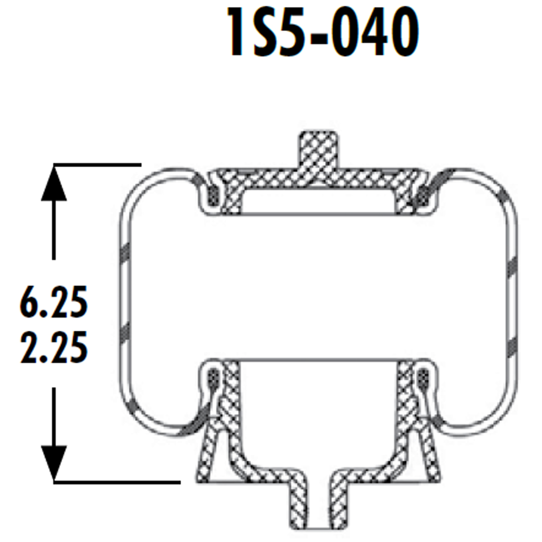 PULMON DE CABINA CAMION FREIGHTLINER 1S5-040 GOODYEAR - Image 6