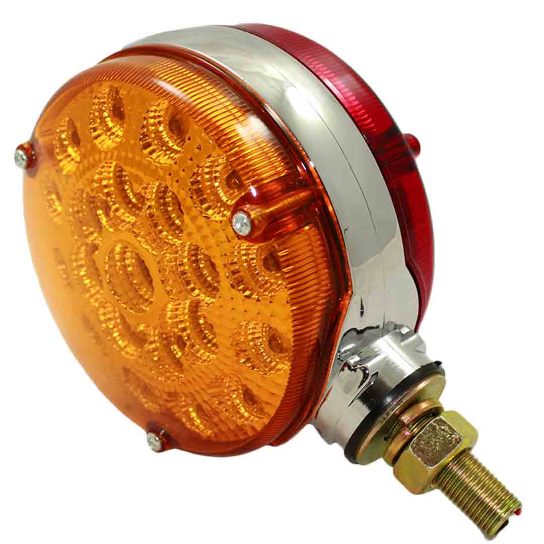 FOCO REDONO BICOLOR LED 12-24V  CAMION ESTANQUE