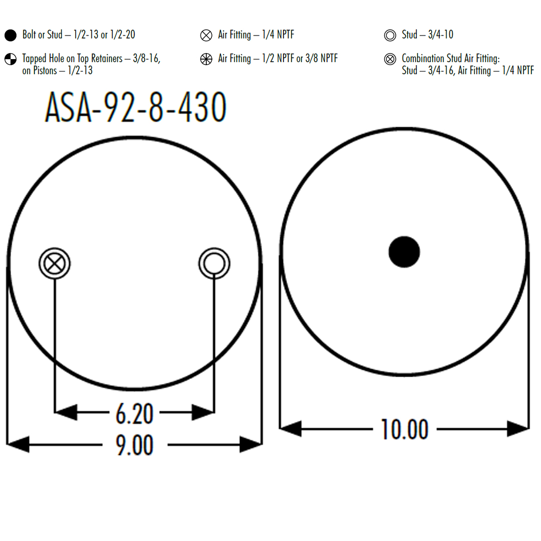 PULMON DE SUSPENSION 1T15M-8 1R12-403 SPRINGRIDE - Image 5