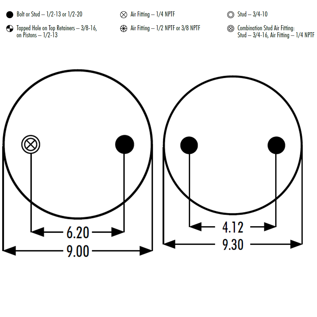 PULMON DE SUSPENSION 1T15L-1,5 1R11-028 GOODYEAR - Image 2