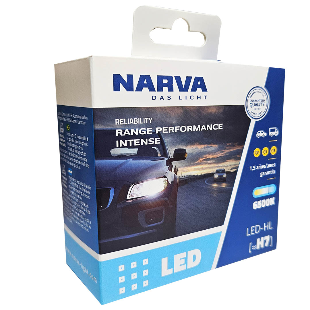KIT AMPOLLETAS LED H7 12-24V 24W NARVA