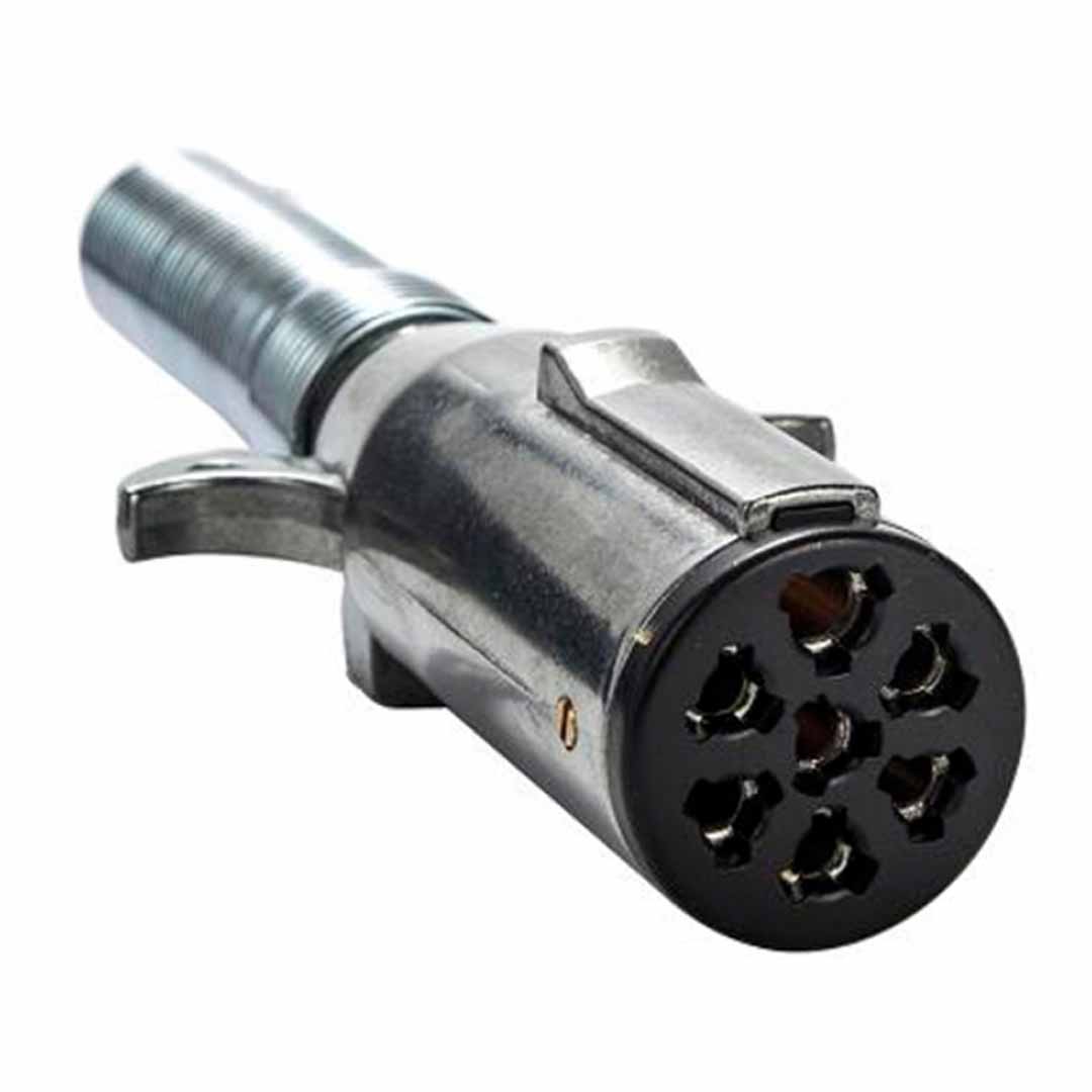 ENCHUFE MACHO METAL CON RESORTE SAP