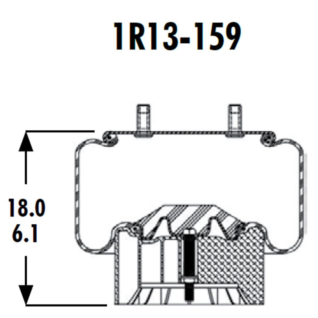 PULMON DE SUSPENSION 1T17CA-5 1R13-159 SPRINGRIDE - Image 3