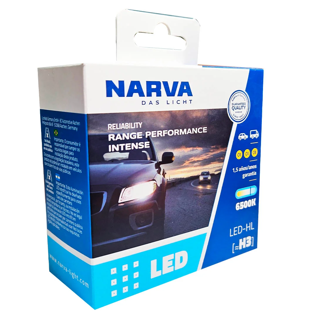 KIT AMPOLLETAS LED H3 12-24V 19W NARVA