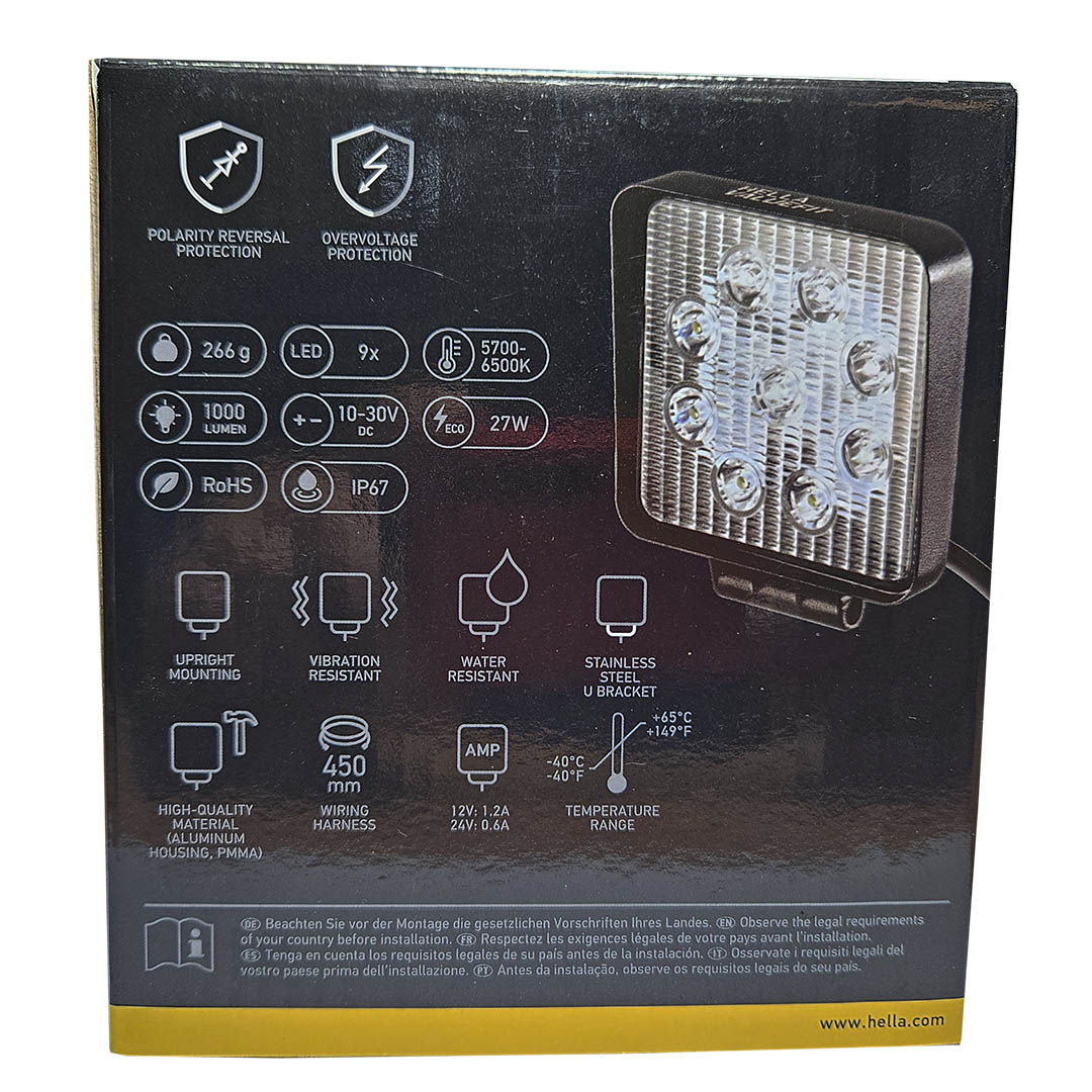 FOCO LED FAENERO HELLA VALUEFIT CUADRADO 12-24V - Image 6