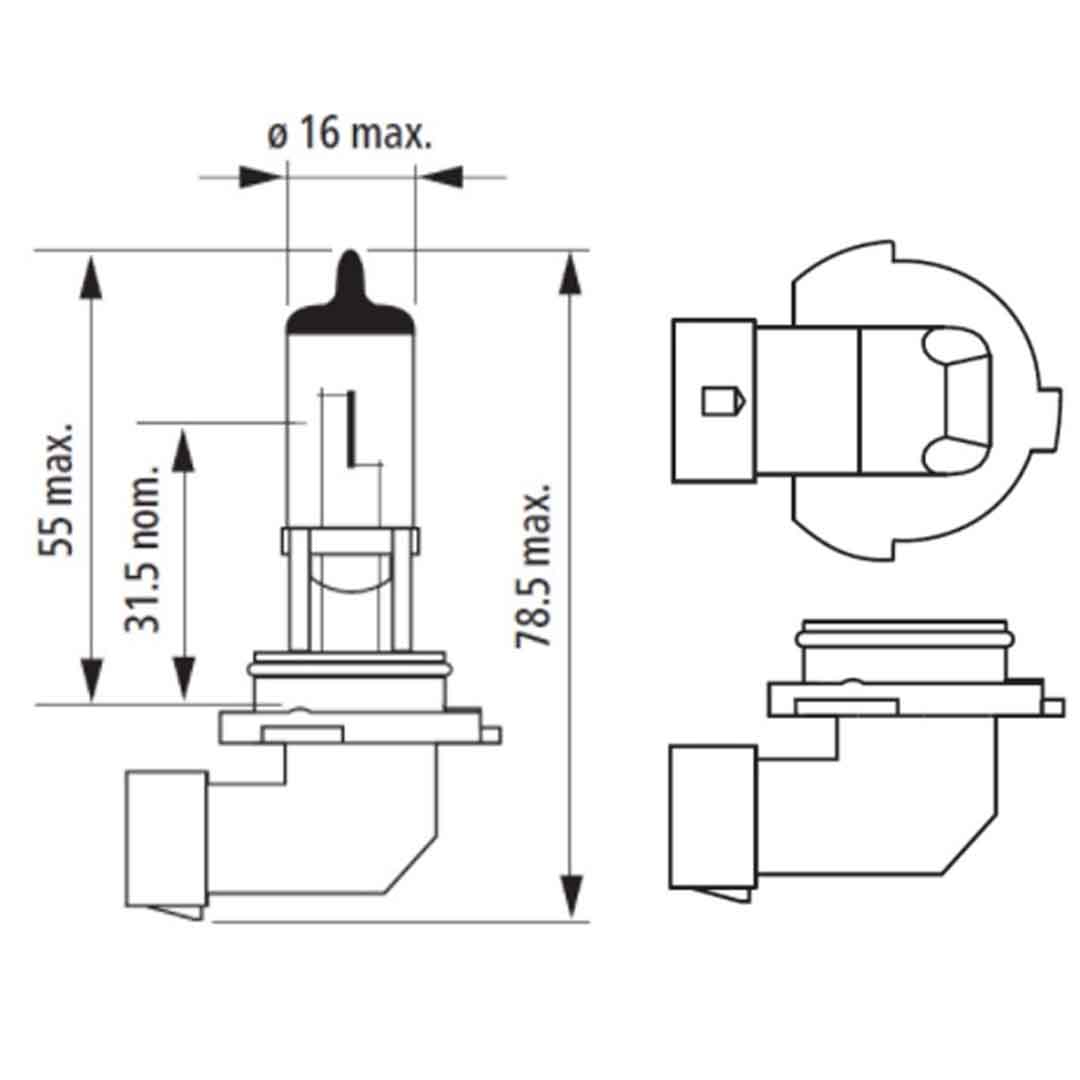 AMPOLLETA HALÓGENA HB4 9006 12V 55W NARVA - Image 3