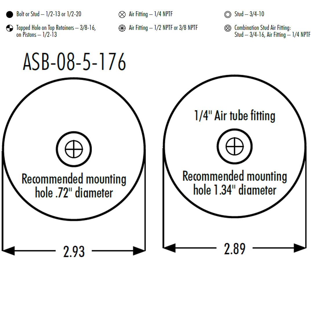 PULMON DE CABINA CAMION FREIGHTLINER 1S5-176 GOODYEAR - Image 2