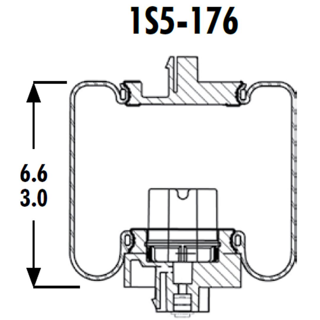 PULMON DE CABINA CAMION FREIGHTLINER 1S5-176 GOODYEAR - Image 5
