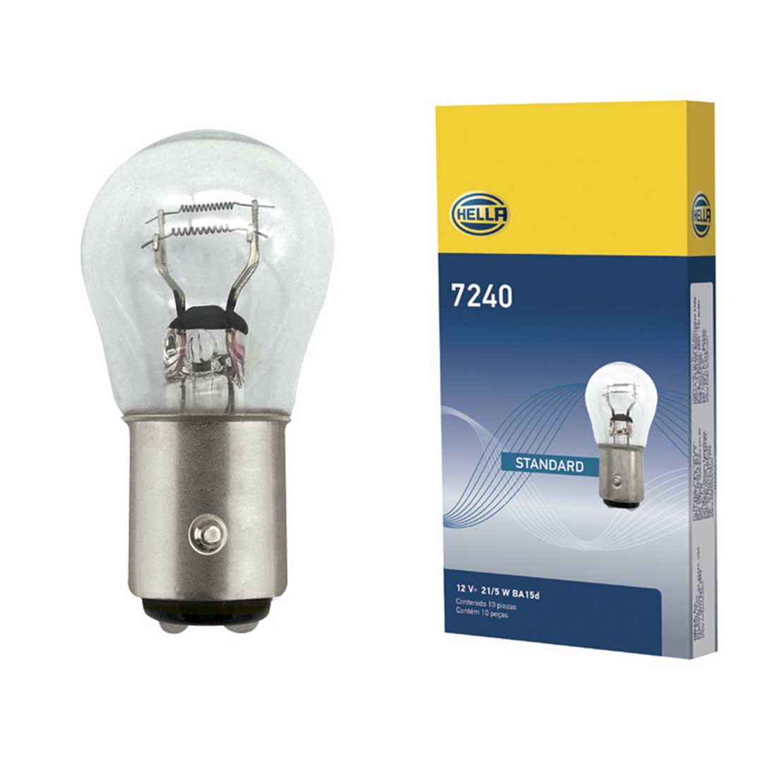 AMPOLLETA GLOBO GRANDE 12V 21W DOS CONTACTOS HELLA