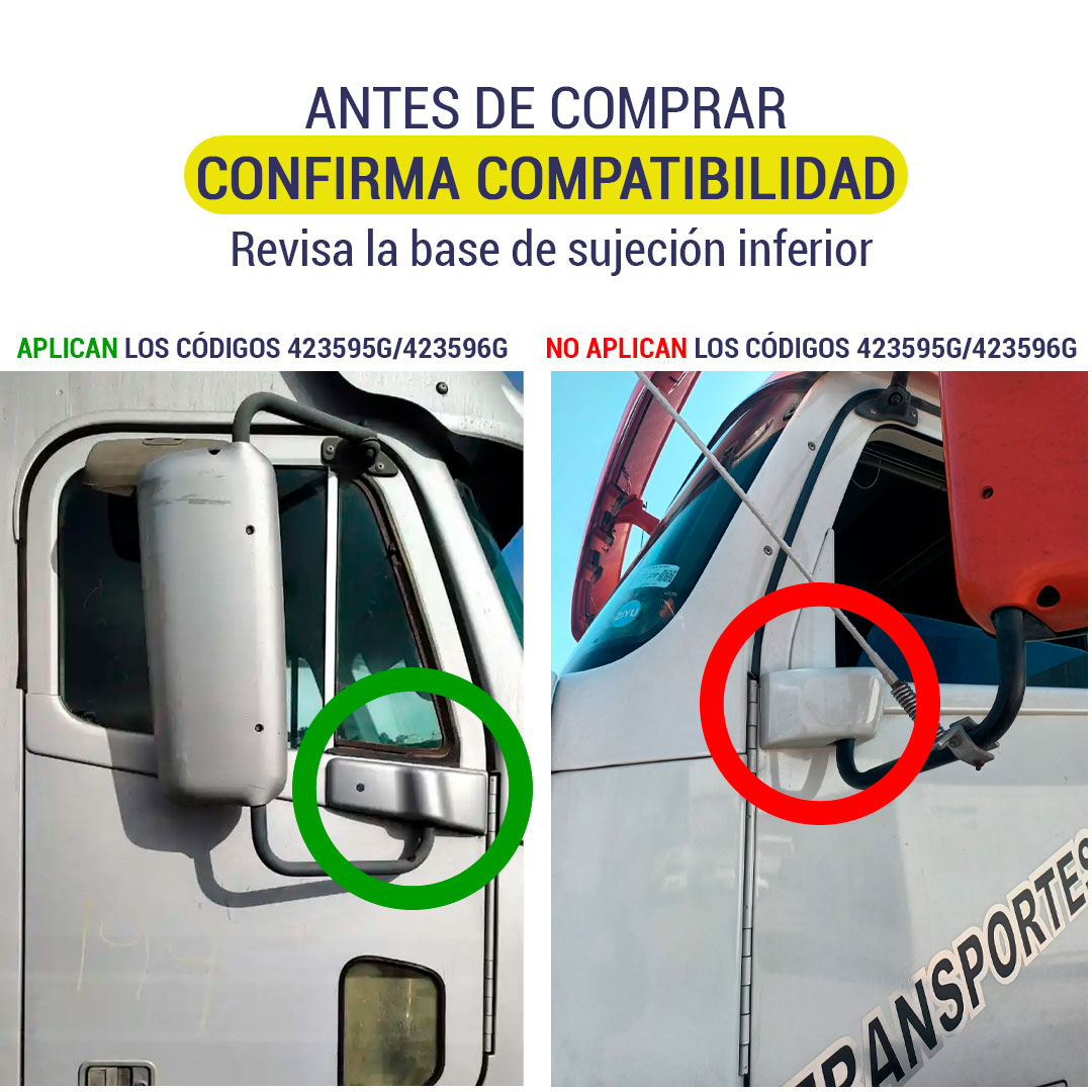 ESPEJO CROMADO FREIGHTLINER COLUMBIA CL120 Y CENTURY  - Image 2