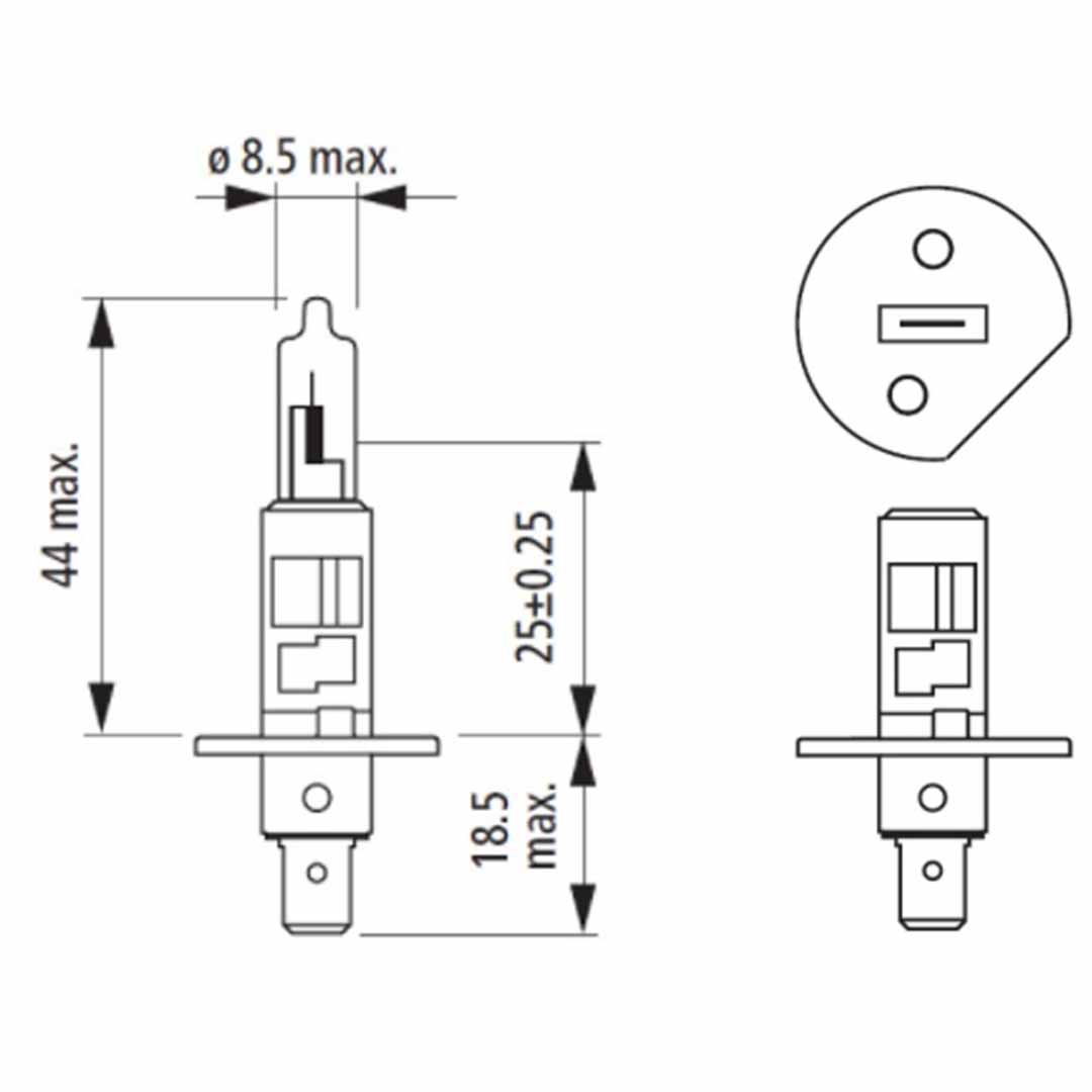 AMPOLLETA HALÓGENA H1 24V 70W NARVA - Image 3