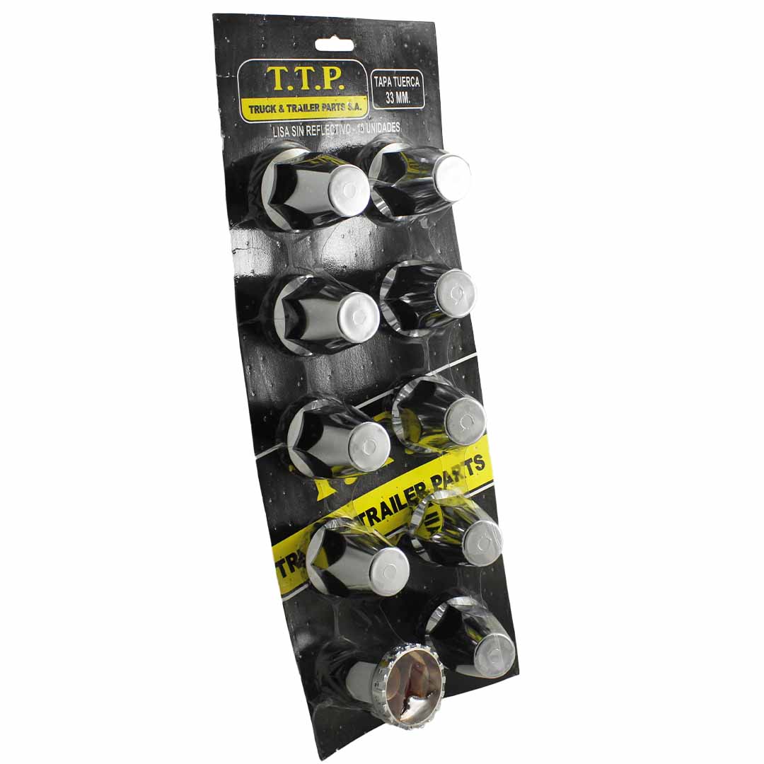 TAPA PERNO CROMADO 32 Y 33MM JUEGO 10 PIEZAS
ENROSCADO - Image 2