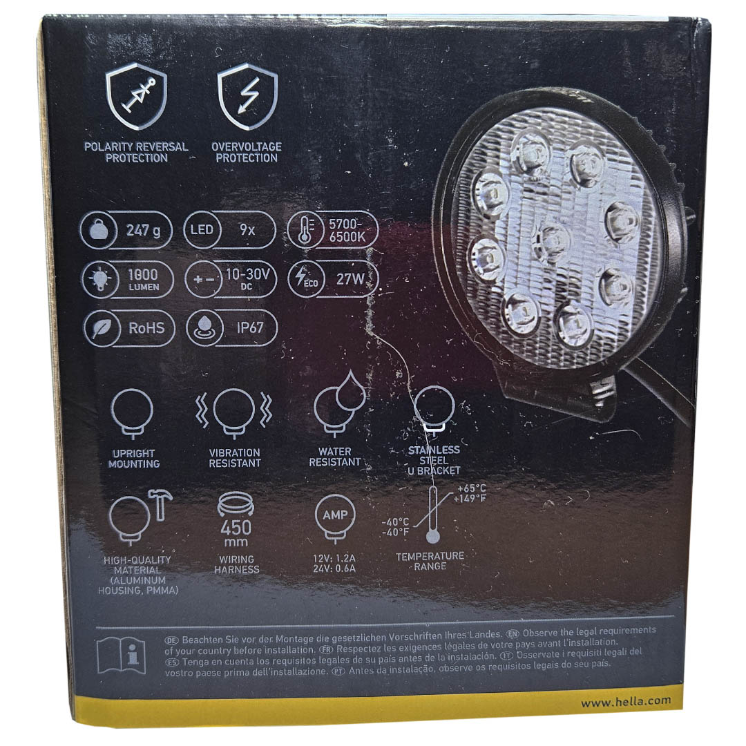 FOCO LED FAENERO HELLA VALUEFIT REDONDO 12-24V - Image 6