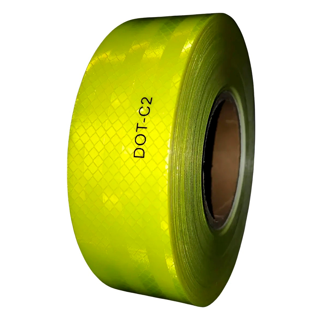 CINTA REFLECTANTE VERDE LIMÓN DOT-C2