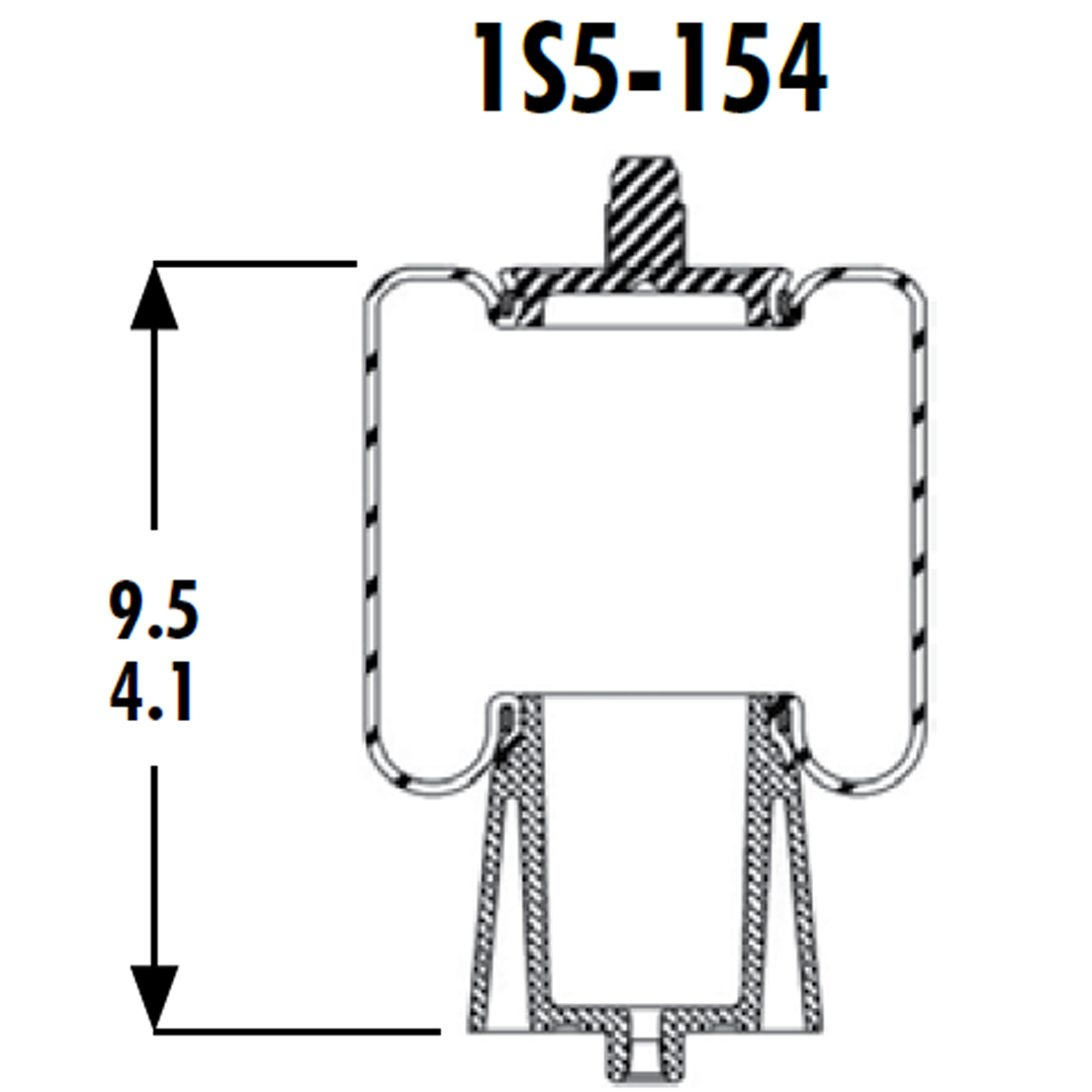 PULMON DE CABINA CAMION MACK 1S5-154 GOODYEAR - Image 3