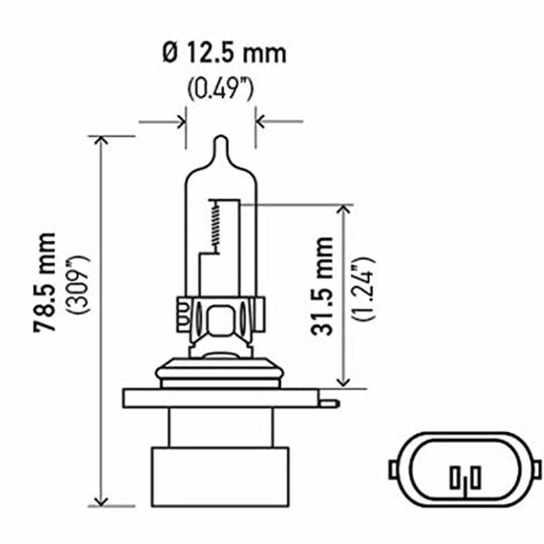 AMPOLLETA HALÓGENA HB3A 9005 XS 12V 65W HELLA - Image 3