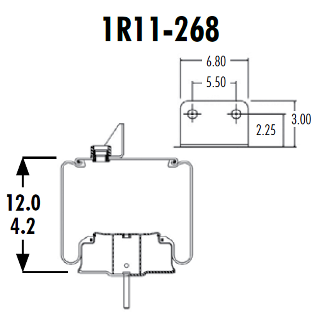 PULMON DE SUSPENSION 1T15LA-0 KENWORTH 1R11-268 SPRINGRIDE - Image 6