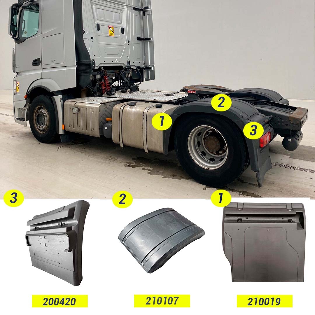 GUARDAFANGO TRASERO MERCEDES BENZ NEW ACTROS A9605200420 - Image 4