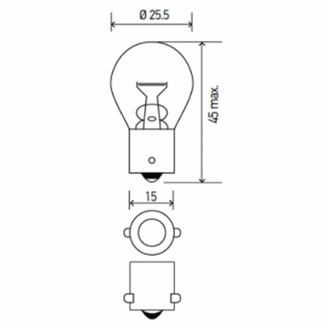 AMPOLLETA GLOBO GRANDE 12V 21W HELLA - Image 3