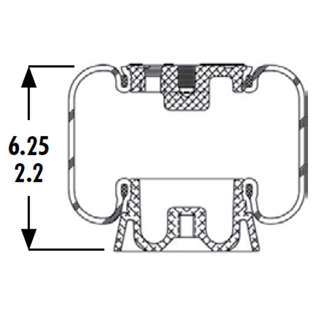 PULMON DE CABINA CAMION INTERNATIONAL 1S5-057 GOODYEAR - Image 5