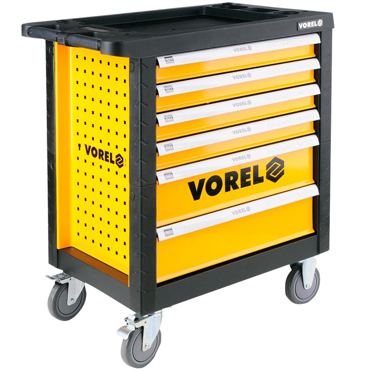 CARRO DE TRABAJO CON HERRAMIENTAS 177 PIEZAS VOREL - Image 2