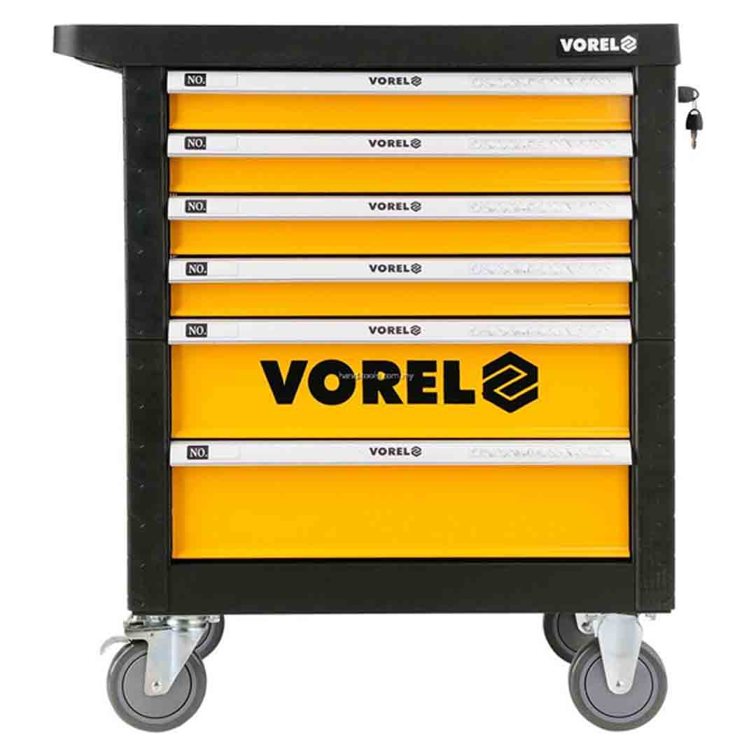 CARRO DE TRABAJO CON HERRAMIENTAS 177 PIEZAS VOREL - Image 6