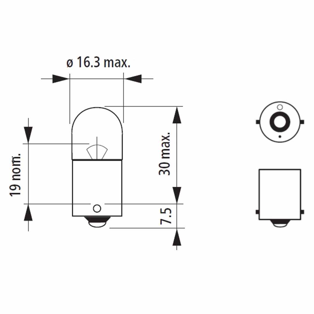 AMPOLLETA GLOBO CHICO 12V 5W NARVA - Image 4