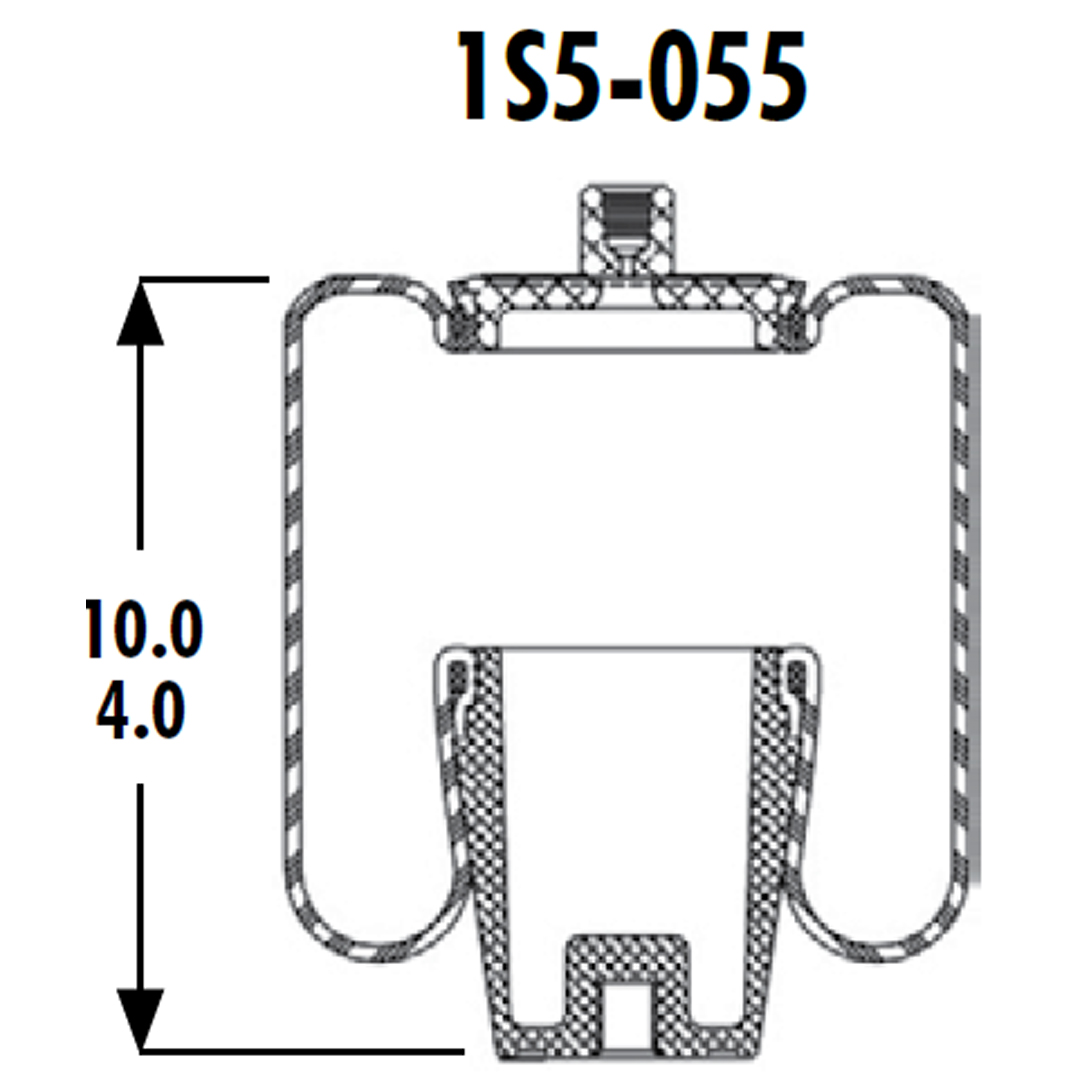 PULMON DE CABINA CAMION MACK 1S5-055 GOODYEAR - Image 2