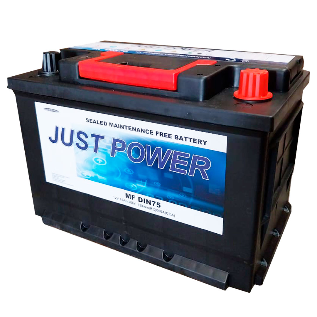 BATERIA 12V 75 AH 650 CCA BORNE + DER JUST POWER