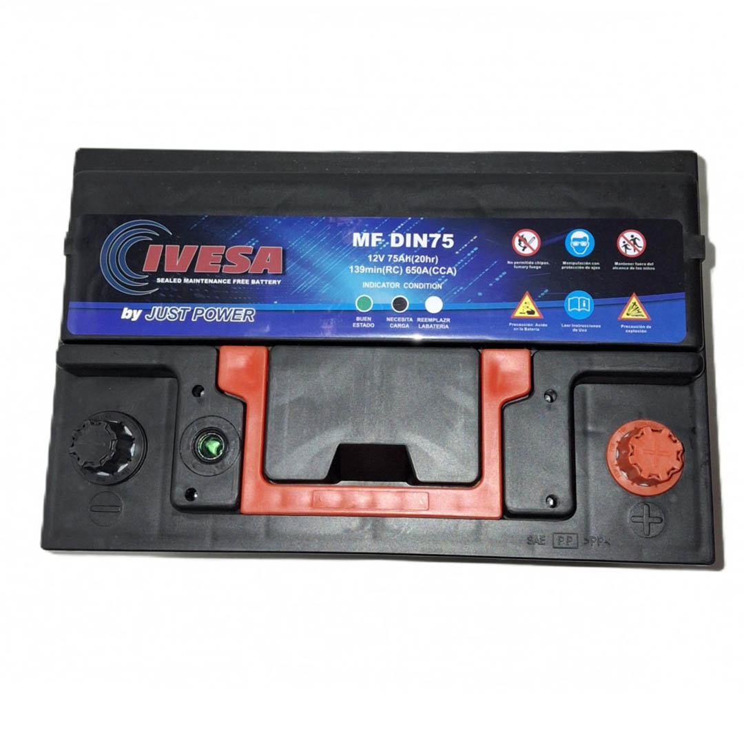 BATERIA 12V 75 AH 650 CCA BORNE + DER JUST POWER - Image 4