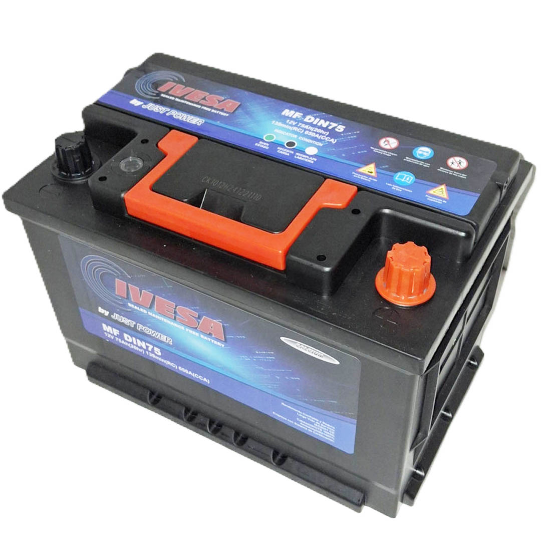 BATERIA 12V 75 AH 650 CCA BORNE + DER JUST POWER - Image 3