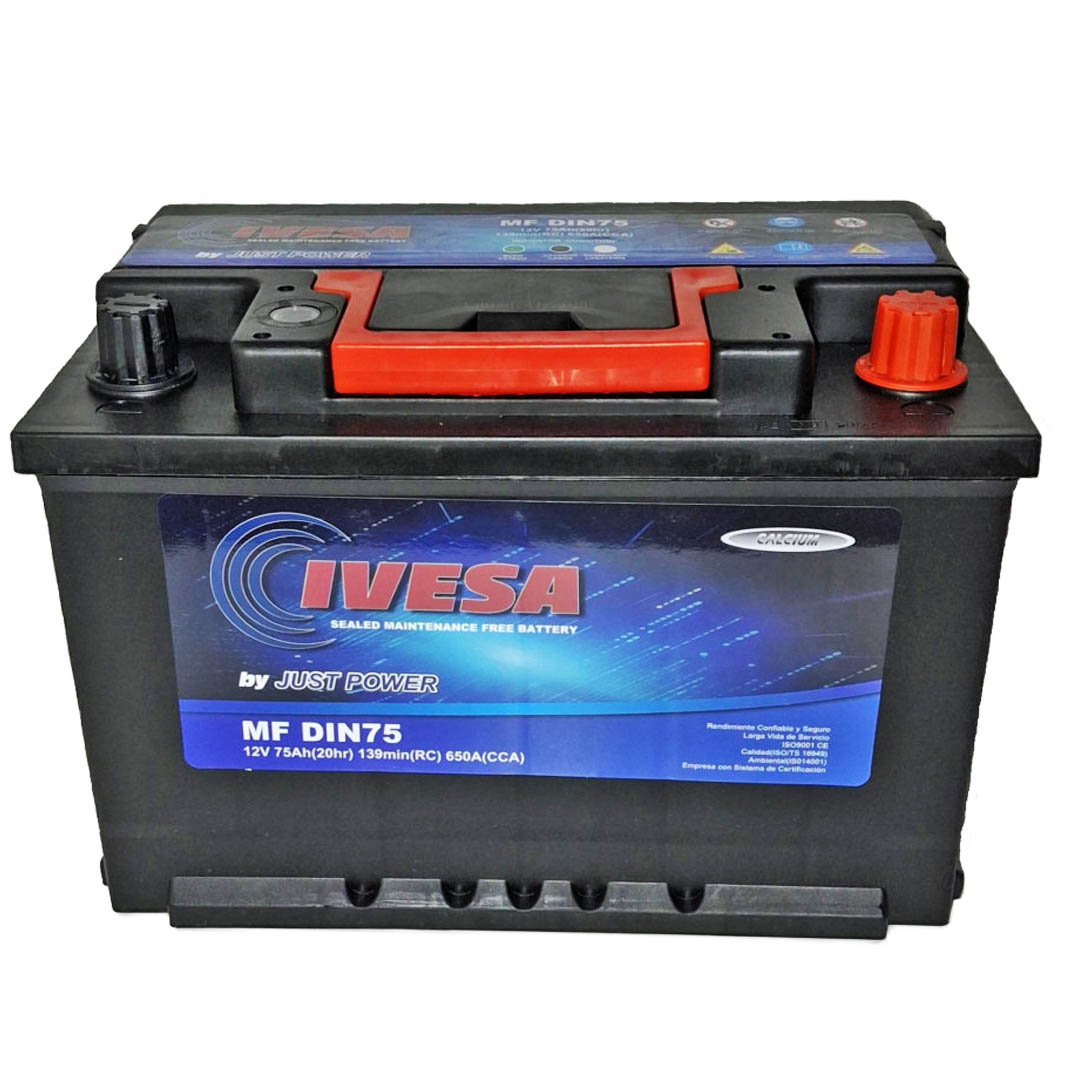 BATERIA 12V 75 AH 650 CCA BORNE + DER JUST POWER - Image 2