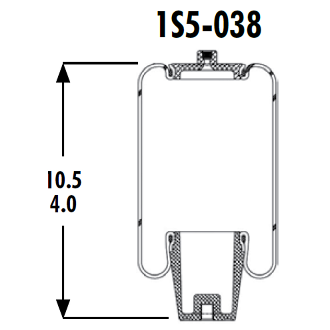 PULMON DE CABINA CAMION INTERNATIONAL 1S5-038 GOODYEAR - Image 2