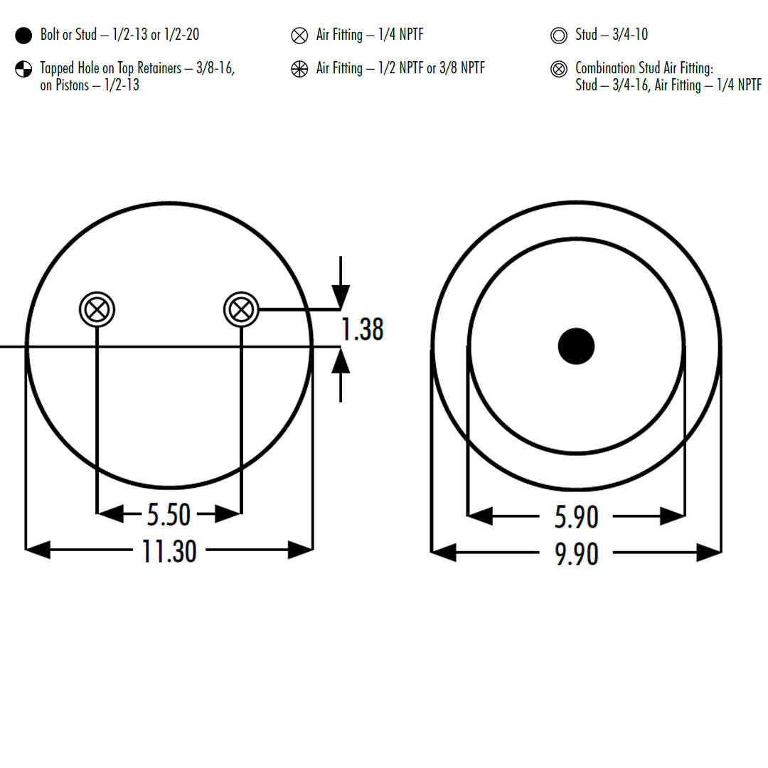 PULMON DE SUSPENSION 1T19LC-6 1R14-171 SPRINGRIDE - Image 6