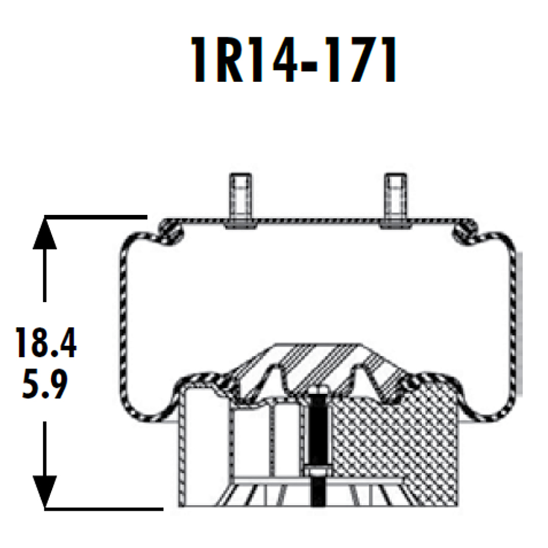 PULMON DE SUSPENSION 1T19LC-6 1R14-171 SPRINGRIDE - Image 7