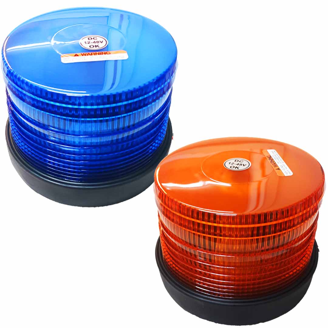 BALIZA AMBAR O AZUL APERNADA LED 12-48V