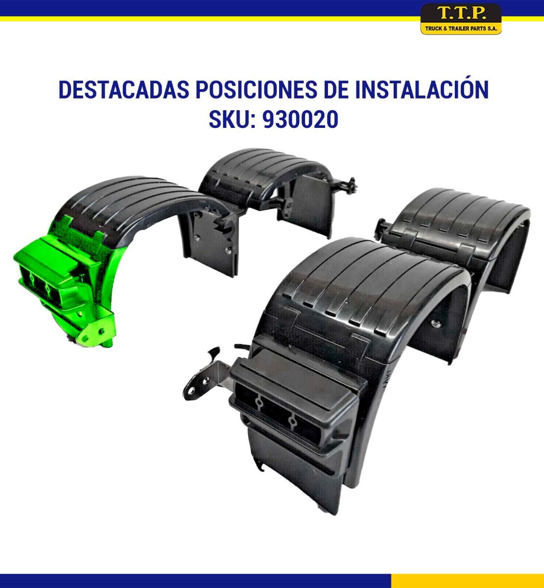 GUARDAFANGO TRASERO CON VISERA MERCEDES BENZ IZQUIERDO - Image 2