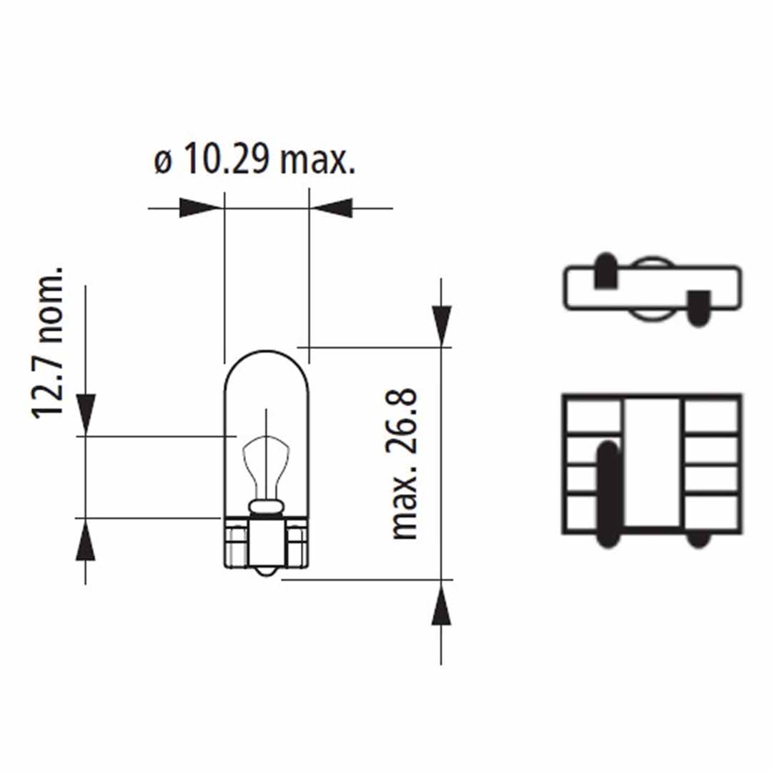 AMPOLLETA COLA DE PEZ 12V 5W NARVA - Image 3
