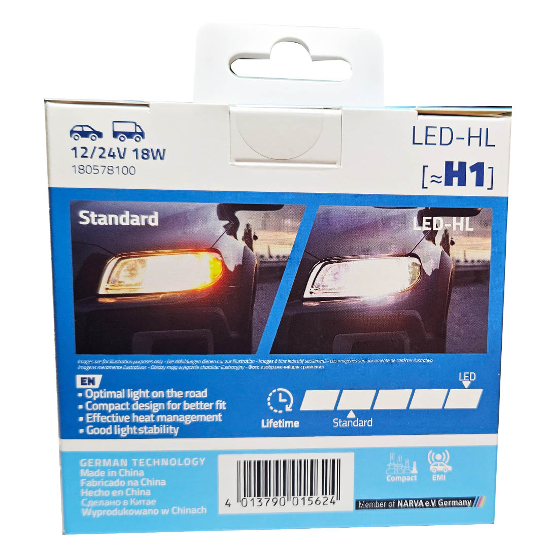 KIT AMPOLLETAS LED H1 12-24V 19W NARVA - Image 5