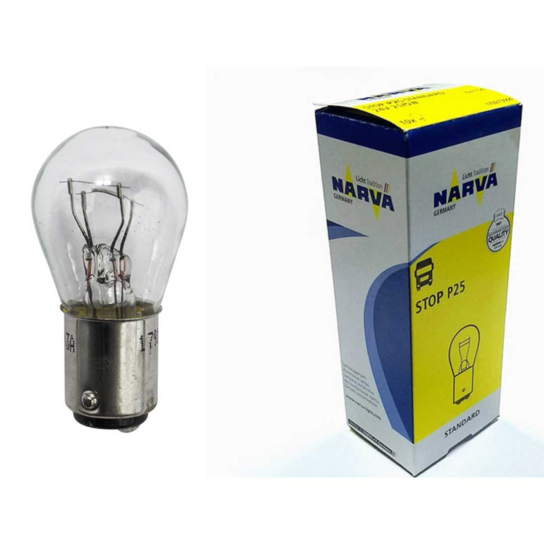 AMPOLLETA GLOBO GRANDE 24V 21W DOS CONTACTOS NARVA
