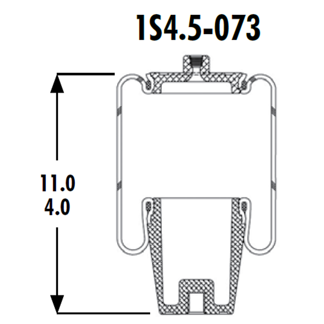 PULMON DE CABINA CAMION INTERNATIONAL 1S4.5-073 GOODYEAR - Image 3