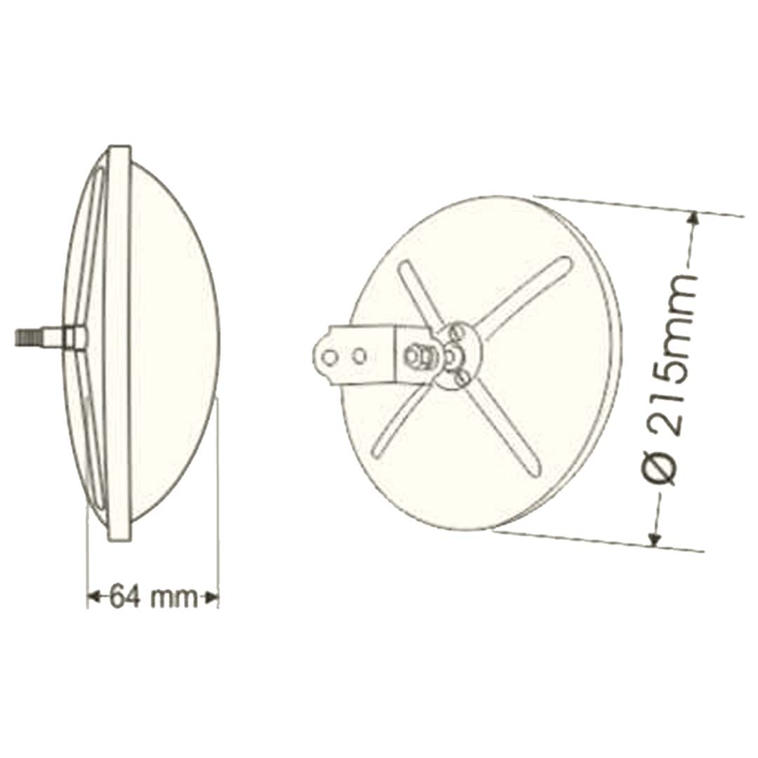 ESPEJO 8" ULTRA PANORÁMICO CAMIONES AMERICANOS - Image 4
