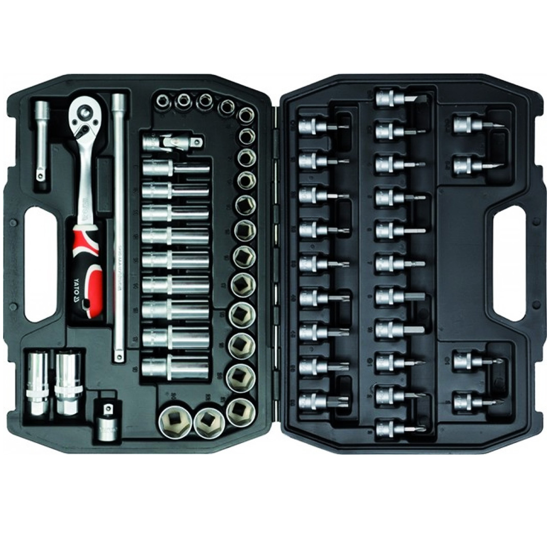 CAJA SET DE DADOS 3/8" 58 PIEZAS YATO