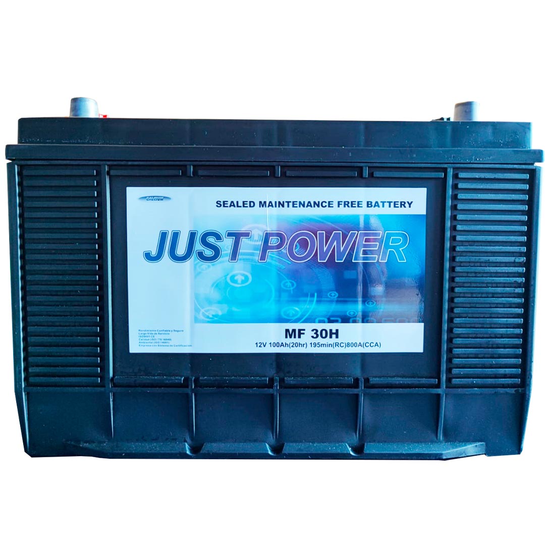 BATERIA 12V 100 AH 800 CCA BORNE ESTANDAR + IZQ JUST POWER - Image 3